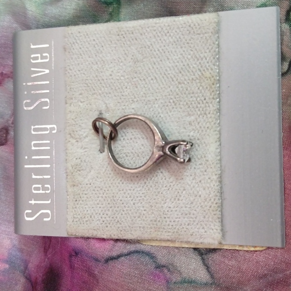 Vintage Sterling Silver 925 Small ring Charm